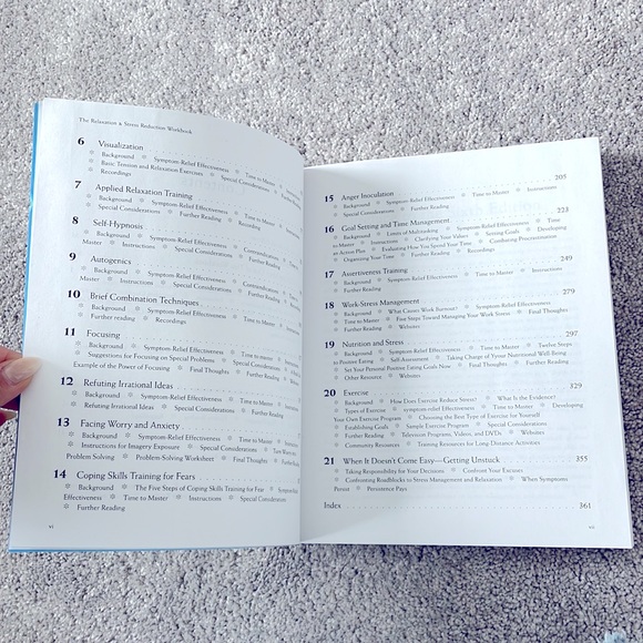 🆕The Relaxation and Stress Reduction Workbook - Picture 4 of 4